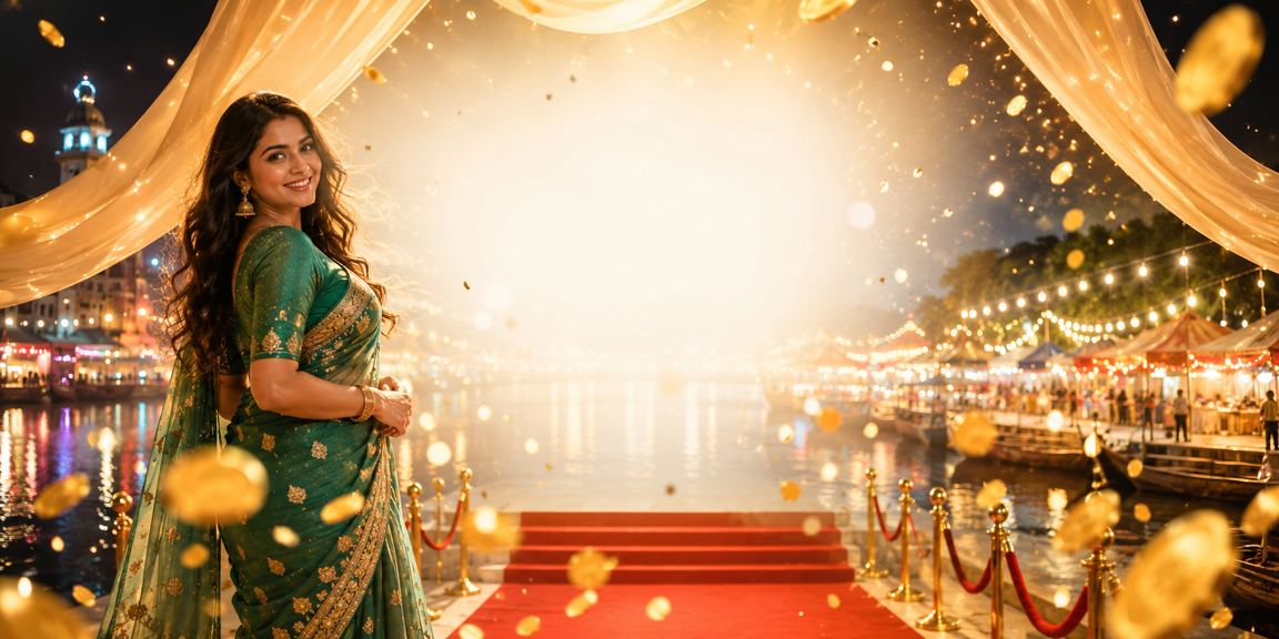 বরিশালে শাড়ি পরিহিত মডেলের ক্যাসিনো বেটিং অভিজ্ঞতার দৃশ্য
